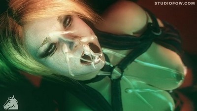 Бетмен страстно удовлетворил сексуальные желания Харли Квин, завершив этот акт истечением семени на ее тело.